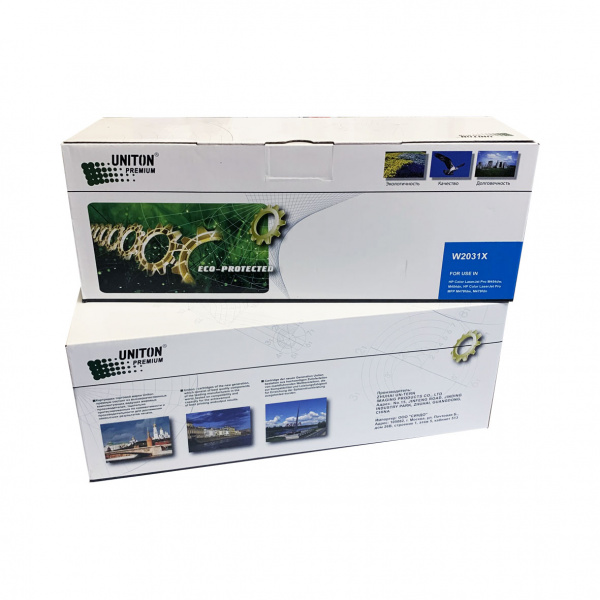 Картридж лазерный HP 415X (W2031X no chip) Голубой (6 000 страниц) UNITON Premium